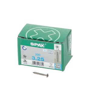 Spax Spaanplaatschroef lenskop RVS T-Star T10 3.0x25mm (per 200 stuks)