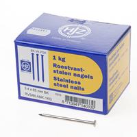 Hjz RVS nagels bombe kop 3.4 x 65mm 1kg