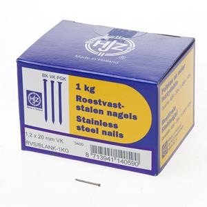 Hjz RVS nagels verloren kop 1.2 x 20mm 1kg