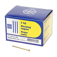 Hjz Messing nagels bombe kop 2.7 x 55mm 1kg