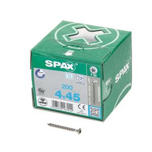 Spax Spaanplaatschroef lenskop RVS T-Star T20 4.0x45mm (per 200 stuks)