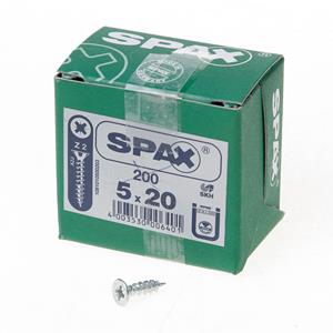 SPAX - Universalschraube SeKo St znblk Vollgewinde Kreuzschlitz Z 2, 5x20mm