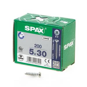 SPAX - Universalschraube SeKo St znblk Vollgewinde Kreuzschlitz Z 2, 5x30mm