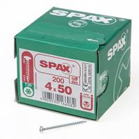 Spax Spaanplaatschroef cilinderkop verzinkt T-Star T20 4.0x50mm (per 200 stuks)