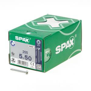 SPAX - Universalschraube SeKo St znblk Vollgewinde Kreuzschlitz Z 2, 5x50mm