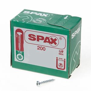 SPAX Spanplattenschraube Halbrundkopf mit Innenstern-T-Kraftangriff Abmessung:4,5 x 25mm Lieferumfang: 200 Stück
