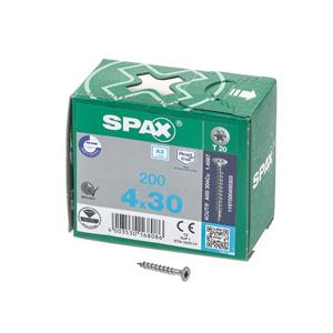 SPAX Senkkopf 4.0x 30 Vollgewinde Torx 20 Edelstahl A2 mit Bewertung