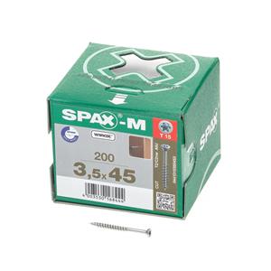 SPAX-M Senkkopf 3.5x 45 Teilgewinde Torx 15 Wirox-Silber