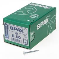 Spax Spaanplaatschroef platverzonken kop verzinkt T-Star T30 6.0x50mm (per 100 stuks)