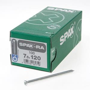 Spax RA Kozijnschroeven torx platverzonken kop T30 7.5 x 120mm