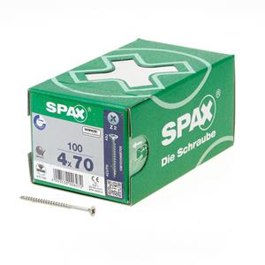 SPAX - Universalschraube SeKo St znblk Vollgewinde Kreuzschlitz Z 2, 4x70mm