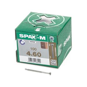 SPAX-M Senkkopf 4.0x 60 Teilgewinde Torx 20 Wirox-Silber