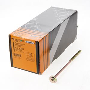 Eurotec Paneltwistec Holzbauschrauben Tellerkopf gelb TX 40 8,0x200(Inh.50 Stück)