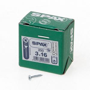 SPAX - Universalschraube SeKo St znblk Vollgewinde Kreuzschlitz Z 1, 3x16mm