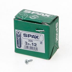 SPAX - Universalschraube SeKo St znblk Vollgewinde Kreuzschlitz Z 2, 3,5x12mm