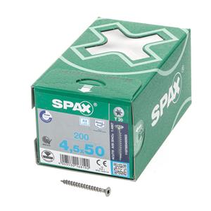 SPAX Schrauben SeKo T-STAR plus Senkkopfschrauben 4,5x 50 A2 KP (Inh. 200 Stück)