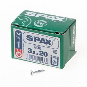 SPAX - Universalschraube SeKo St znblk Vollgewinde T-STAR plus T 15, 3,5x20mm