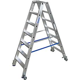 krause ALU STUFEN-DOPP LEITER, 2X6 STUFEN FAHRB