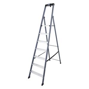 KRAUSE Trapladder, geanodiseerd, 7 treden