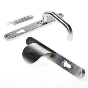 intersteel SKG3 smalschildgarnituur greep/kruk verkropt pc92 roestvaststaal