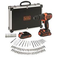 black&decker Black & Decker BDCHD18BAFC Klopboor- & Schroefmachine - 83 delen