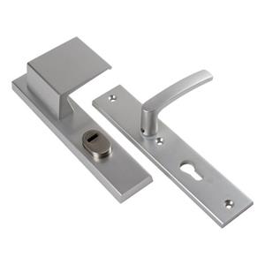 Ami Greeplangschild, aluminium veiligheidsbeslag 251/15 - 90/80 KT Linksw. pc72 F1 dd=40mm