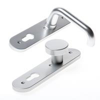 Nemef Kruk/knop schild aluminium 3253 FP rechtswijzend pc72 F1