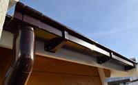 WEKA Kastendachrinne Set Gr3 braun für Pultdächer bis 400 cm