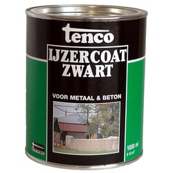 Touwen ijzercoat teervrij zwart 1 ltr