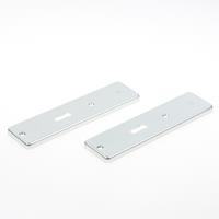 Hoppe Kortschild, aluminium 202kp zonder krukgat/sl-56 zilver