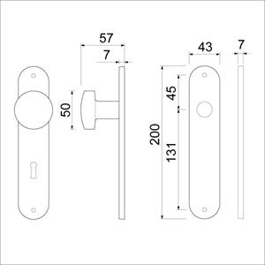 Ami Knoplangschild, Knop 169/50 - Blind F1