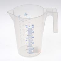 Transparenter Messbecher 0,5 l, VE 12 Stk PP, mit Prozentskala