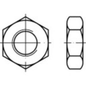 Zeskantmoeren M8 DIN 936 Staal galvanisch verzinkt 100 stuks toolcraft 132336