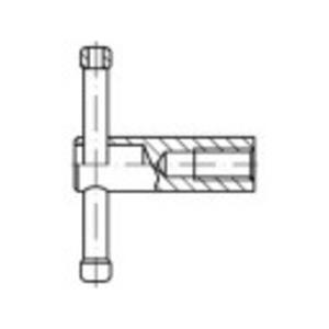 Knevelmoer M10 DIN 6307 Staal gepolijst 1 stuks toolcraft 137874
