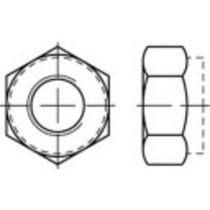 Borgmoeren M4 DIN 985 Staal galvanisch verzinkt, geel gechromateerd 100 stuks toolcraft 135401