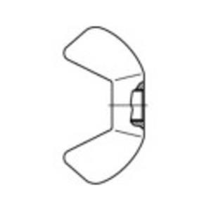 toolcraft Flügelmuttern M4 88215 Edelstahl A2 100St.