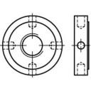 toolcraft Kreuzlochmuttern M35 DIN 1816 Stahl 1St.