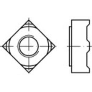 Vierkantmoeren M4 DIN 928 Staal 1000 stuks toolcraft 119084