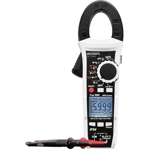 Voltcraft Stromzange, Hand-Multimeter digital Spritzwassergeschützt (IP54) CAT IV 600V Anz