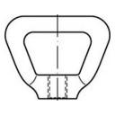toolcraft Korbmuttern M8 DIN 80704 Edelstahl A4 1St.