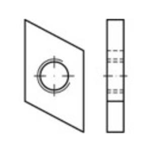 Schroefplaten voor kopbouten M8 Staal galvanisch verzinkt 100 stuks toolcraft 161553