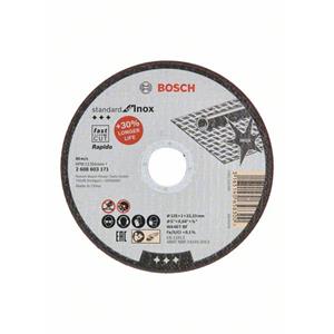 1 Stück 125x1,0mm Trennscheibe gerade Standard forInox - Rapido WA - BOSCH