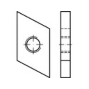 Schroefplaten voor kopbouten M8 Staal galvanisch verzinkt 100 stuks toolcraft 161562