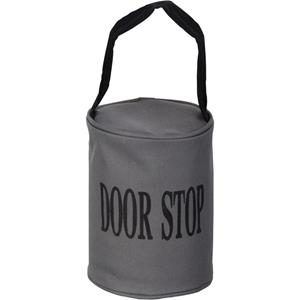 Cooler Türstopper Türsperre Sack Door-Stop Grau