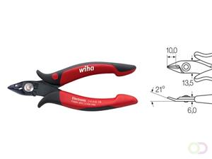 Wiha Electronic Z 41 6 03 26825 Elektronisch en fijnmechanisch Zijkniptang zonder facet 138 mm