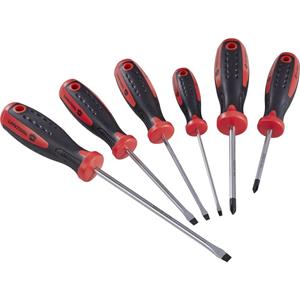 toolcraft Werkplaats Schroevendraaierset Plat, Kruiskop Phillips