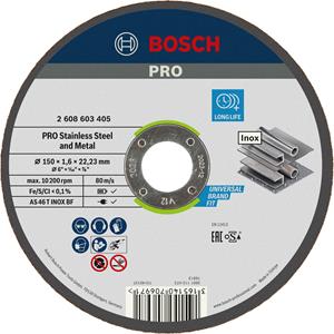 Bosch 2608603405 Expert Doorslijpschijf - 150 x 22,23 x 1,6mm - metaal