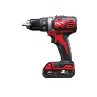 Milwaukee M18 BDD-202C 18V Li-Ion accu boor-/schroefmachine set (2x 2.0Ah accu) in koffer