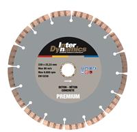 Interdynamics 326351 Premium Diamantdoorslijpschijf 350 x 20 x 3,4mm beton