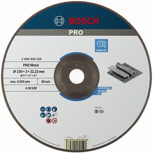 Bosch 2608600226 Expert Doorslijpschijf - 230 x 22,23 x 3mm - metaal